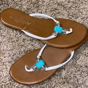 Cute turquoise stone sandals